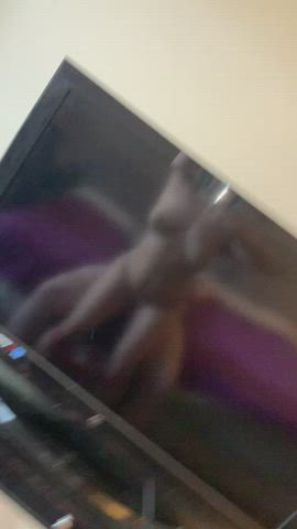 He just laid there and enjoyed 😜 while I bounced and secretly recorded 🫢💞 - free porn video