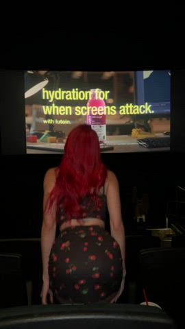 Who’s down for a quickie in the movie theater? - free porn video