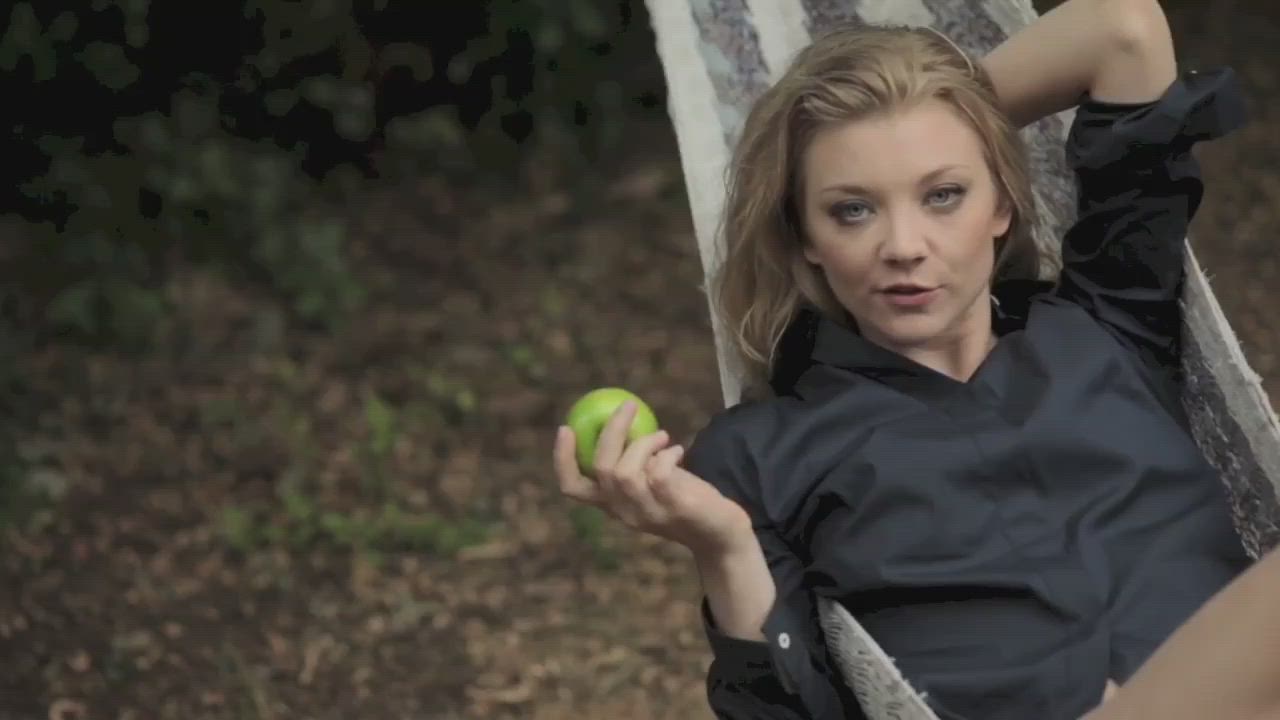 Natalie Dormer tempts you with forbidden fruit - free porn video