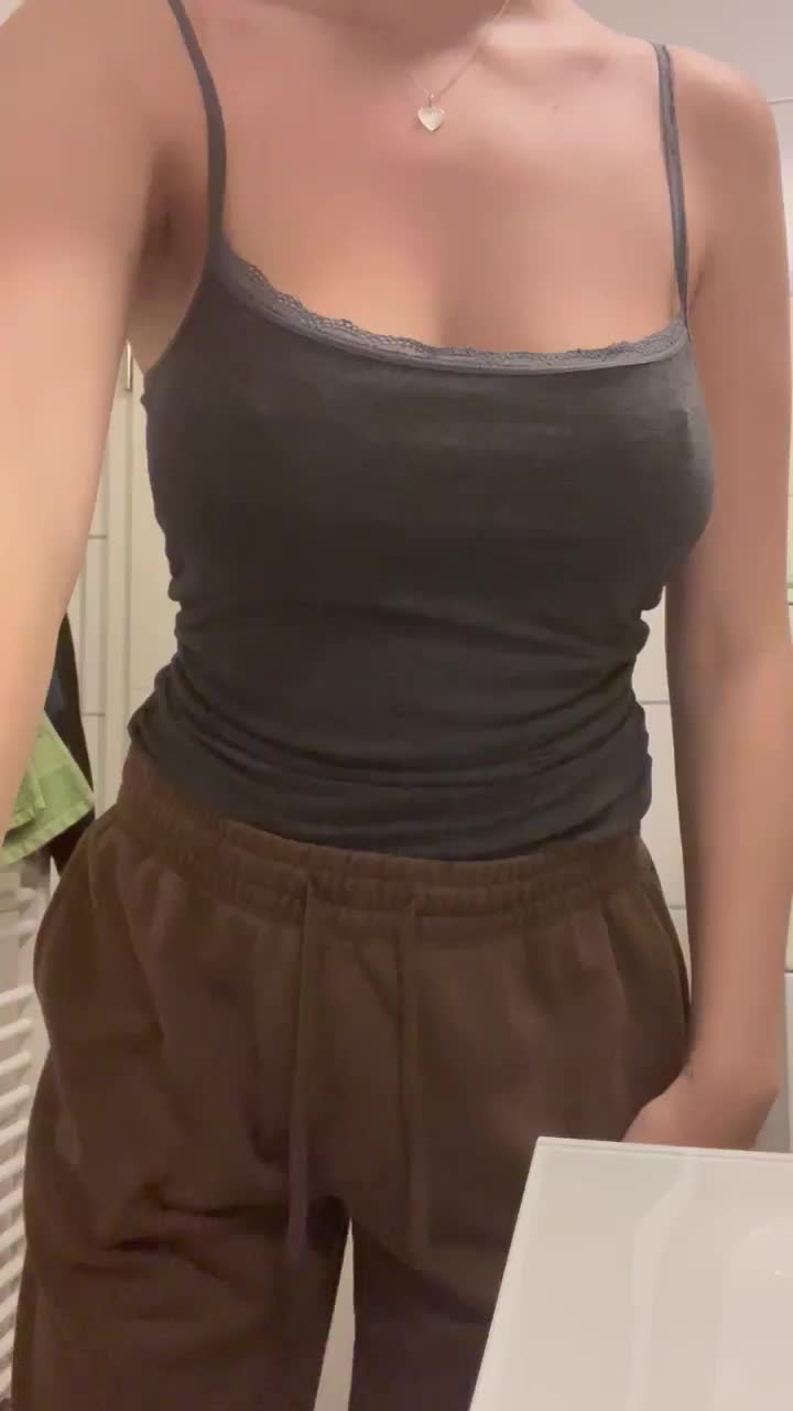 My bestie told me not to post my boobs online… fuck it here it is :) - free porn video