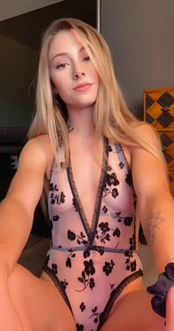 This one piece doubles as my new toy 😇 - free porn video