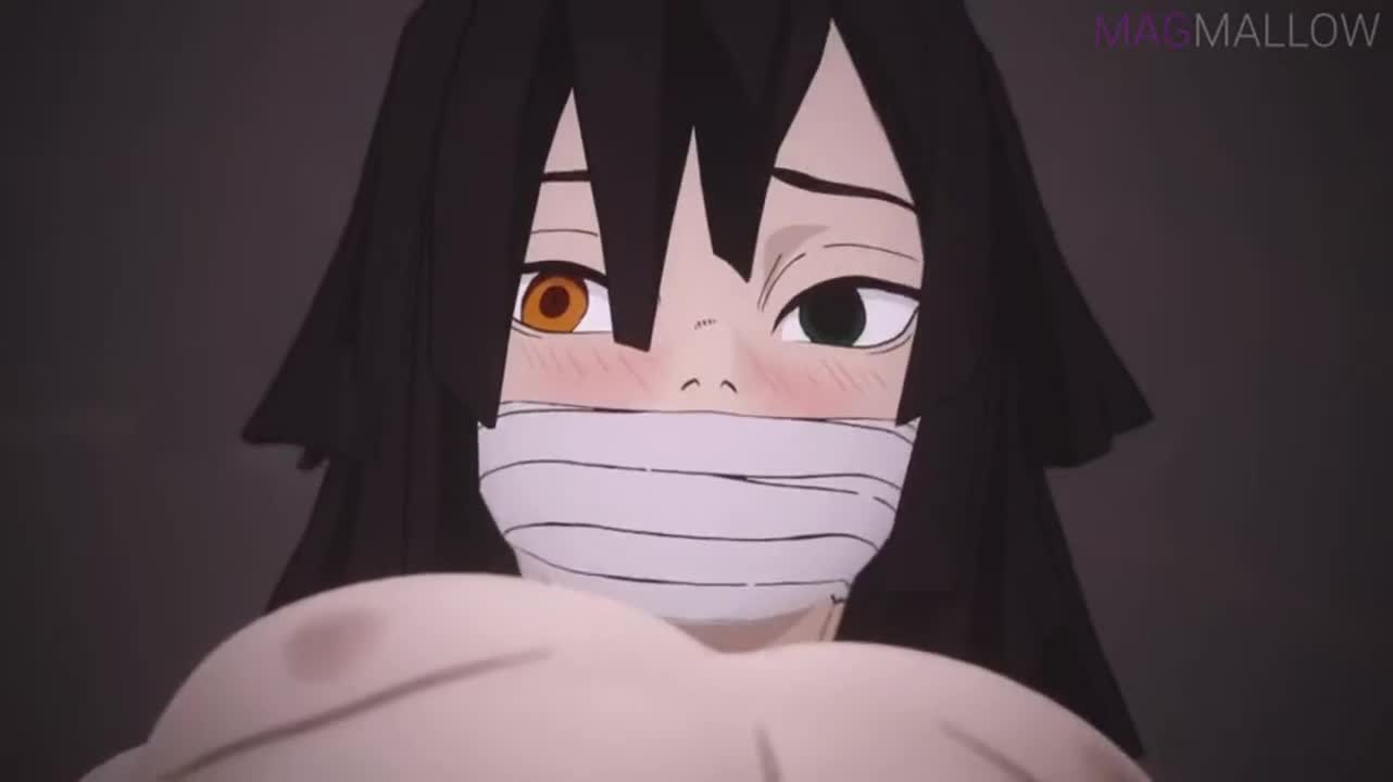 Obanai and Mitsuri in hot springs (MagMallow )[Demon Slayer] - free porn video