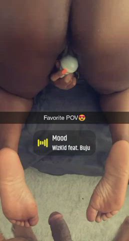 BBC Doggystyle Ebony Hairy Pussy Vibrator Wet Pussy Porn GIF by mistyagua - free porn video