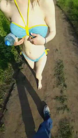 daddy took me to the beach 🥰 - free porn video