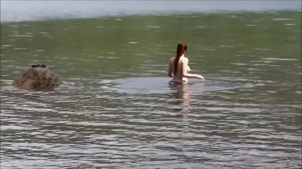 A rare video of forest_nymph out in the wild.(slowmo)(AI Upscaled) - free porn video