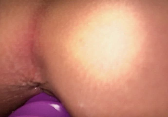 f(23) More closeup views of me riding my ribbed dildo and showing off my cum . Thought you might enjoy this extended clip 😝 - free porn video