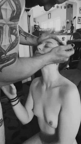 First use my mouth, and next my hairy pussy - free porn video