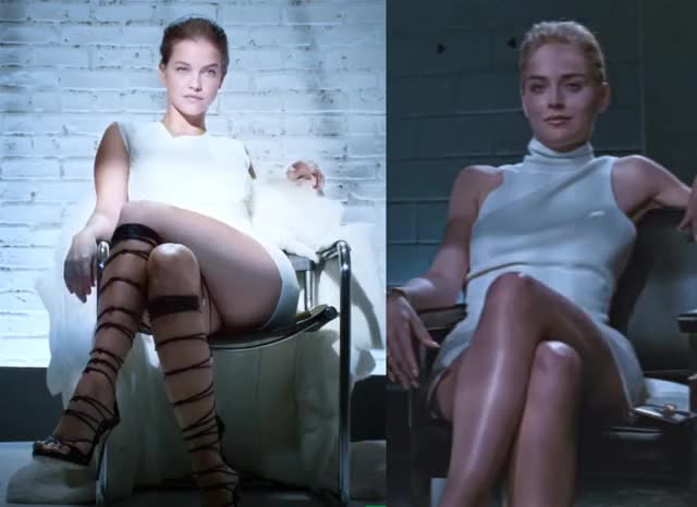 Barbara Palvin vs Sharon Stone - free porn video