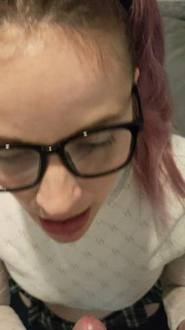 nerdy peachy sanchez likes a mouth full - free porn video