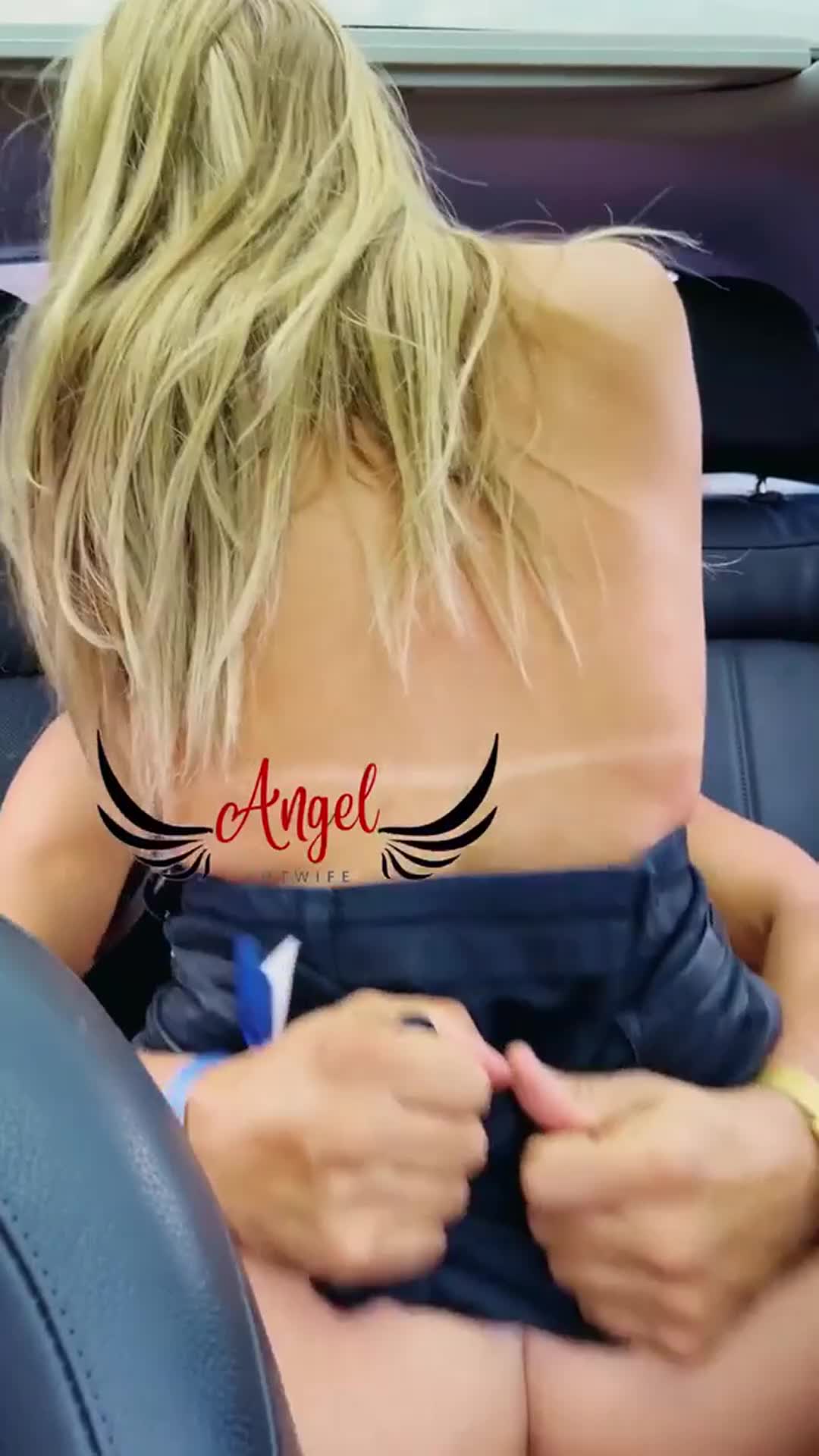 We were on our way to a Cuckold Party and picked up a bull at the airport. But I didn't want to wait until the party, so we went to our hotel room and I rode his big cock in front of my cuck. - free porn video