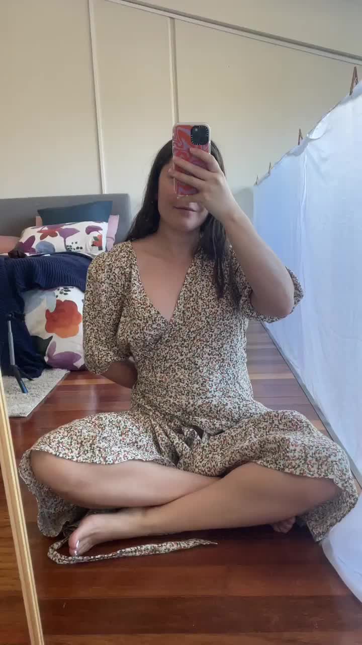 In Australia it's illegal to wear anything under a sundress - free porn video
