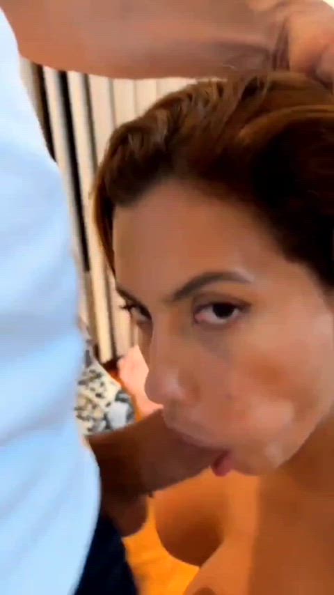 I get so turn on knowing that his buddies are watching me while I suck his cock in a video call, and then he will choose one of his buddies and I will do another videocall to all the group, and then again and again till I do them all in one day - free porn video