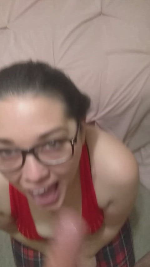 I love being face fucked before I'm covered in cum - free porn video