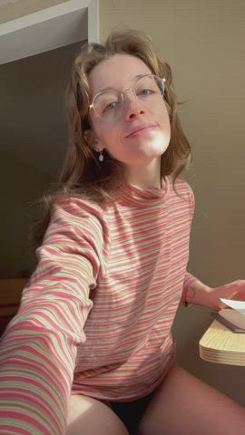 too sunny to study 😌 - free porn video