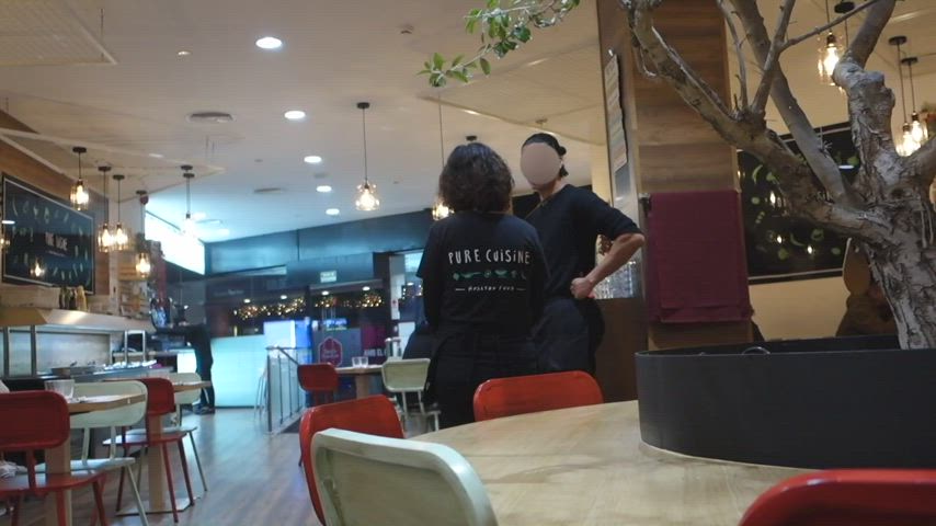 Flashing my tits and pussy in public [GIF] [OC] - free porn video