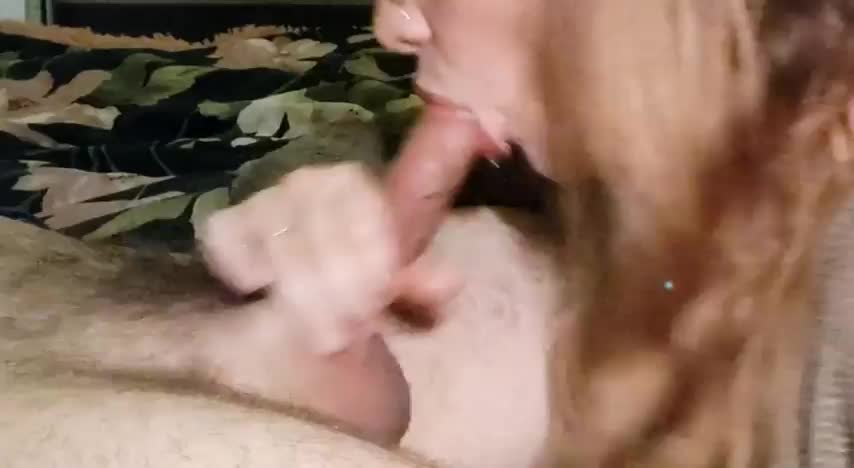 i gave him a blowjob and fondled his balls - free porn video
