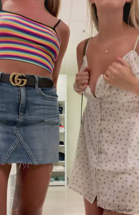 What girls really do when they go to the mall together 💕🛍 [GIF] - free porn video