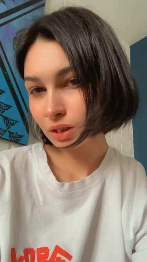 Say Hi if I can practice my sucking skills with your hard cock instead - free porn video