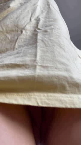 Tshirt and no panties on… - free porn video