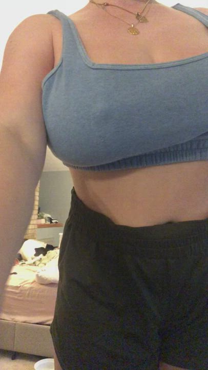 Hope I ‘blue’ you away with this bra ;) - free porn video