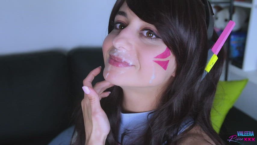 I'm at my happiest with cum on my face :) - free porn video