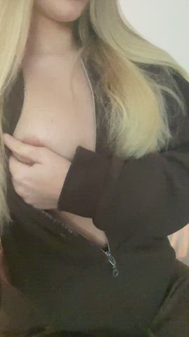 i want to replace my tiny hand with your manly hand doing this with my tits... - free porn video