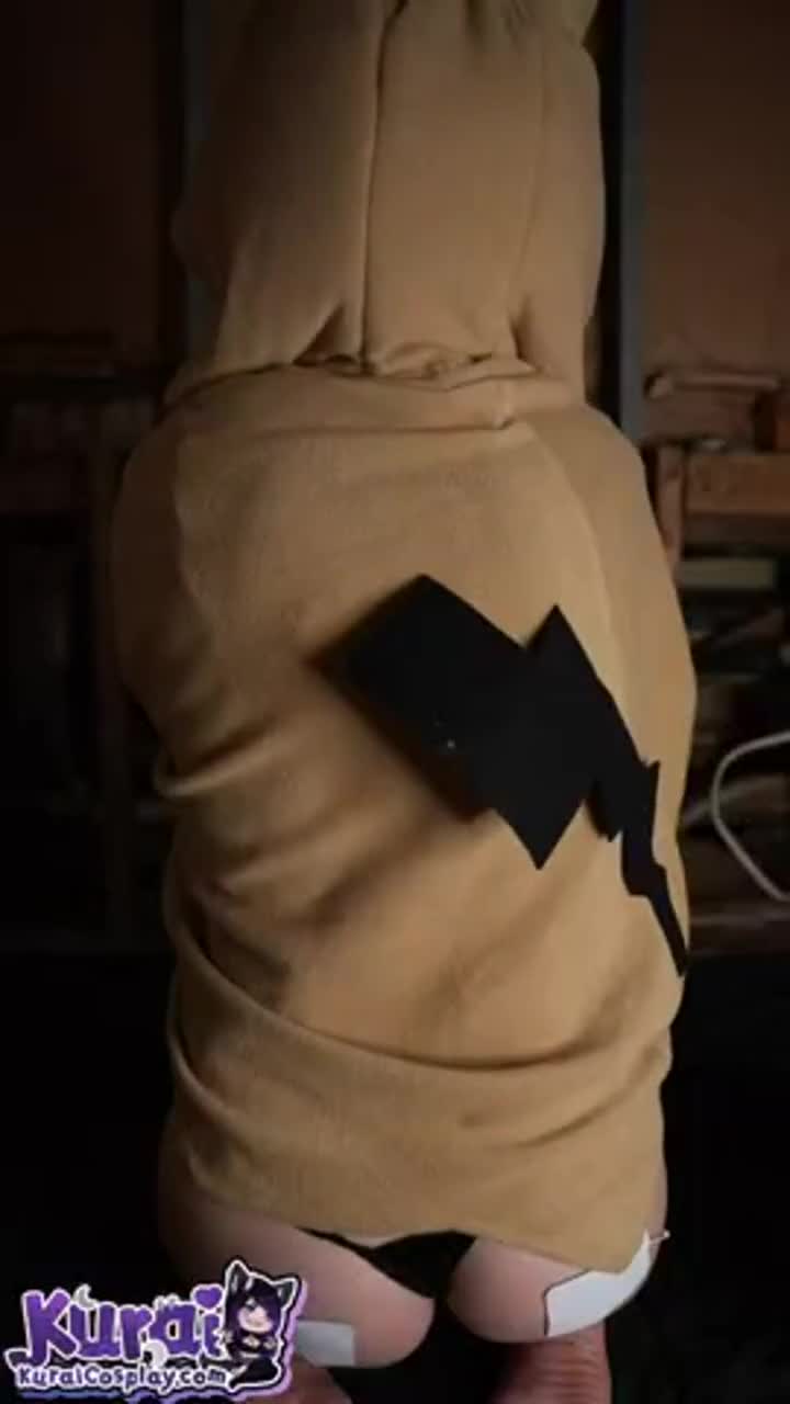 This Mimikyu’s obsession with Pikachu has given it a shocking kink… [Pokemon] (KuraiCosplay) - free porn video