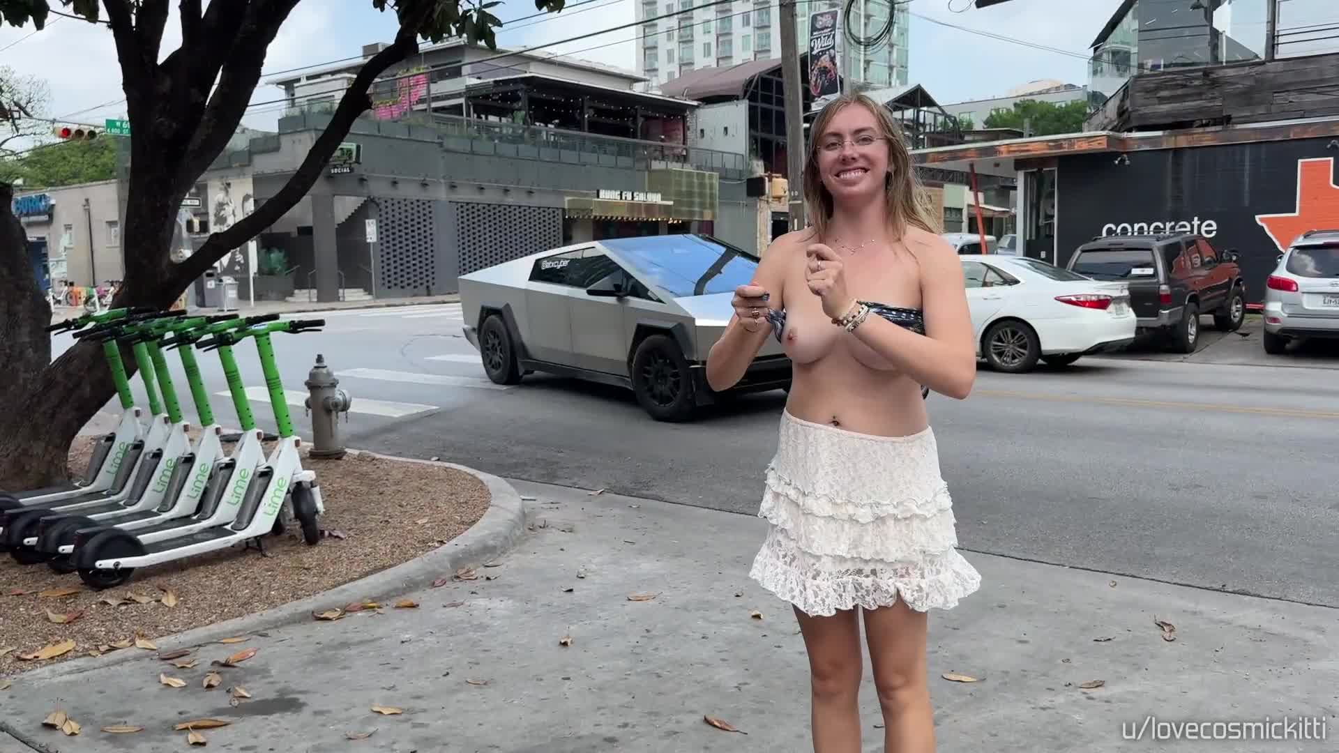 Forever embarrassing my dad in public  - free porn video