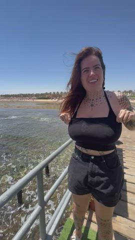Big beach boobs - free porn video