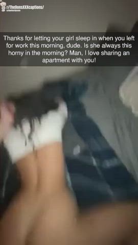 So… you left your horny girlfriend in the same apartment as your hung room mate? - free porn video