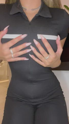 Do my boobs look good in this jumpsuit? - free porn video