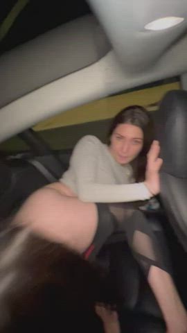 I hope dad isn’t mad we fucked in his Tesla. - free porn video