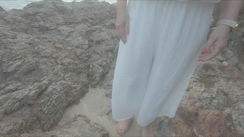I'm sure the men fishing were enjoying my little show 😉 xx 57yo (f) (OC) 🇦🇺 - free porn video