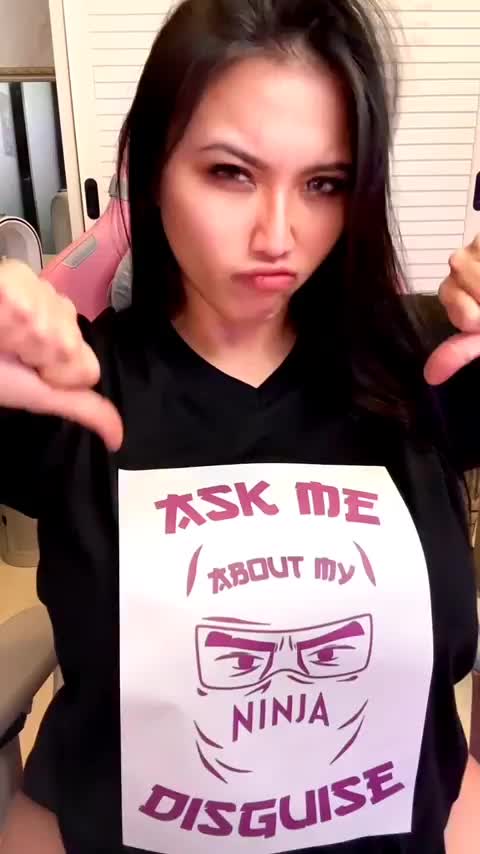 "Ask me about my ninja disguise" 🤣 - free porn video