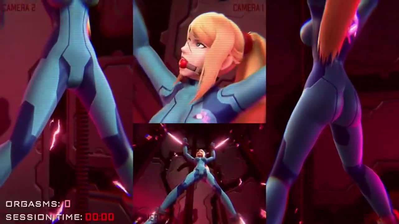 Samus Aran - captured and experimented on by space pirates (OnModel3D) [Metroid] - free porn video