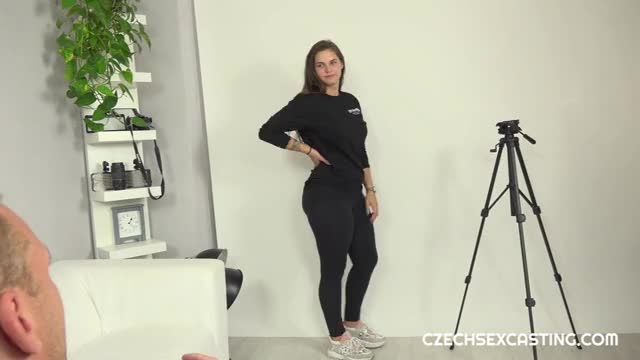 Thicc n' busty European babe passes her first audition - free porn video