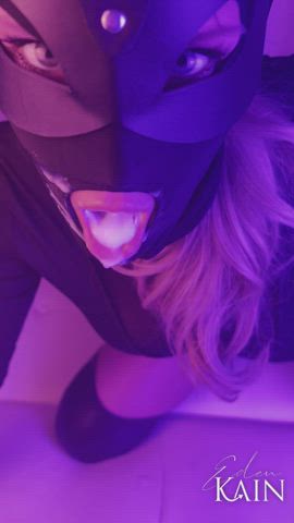 dripping the cum off my tongue... - free porn video