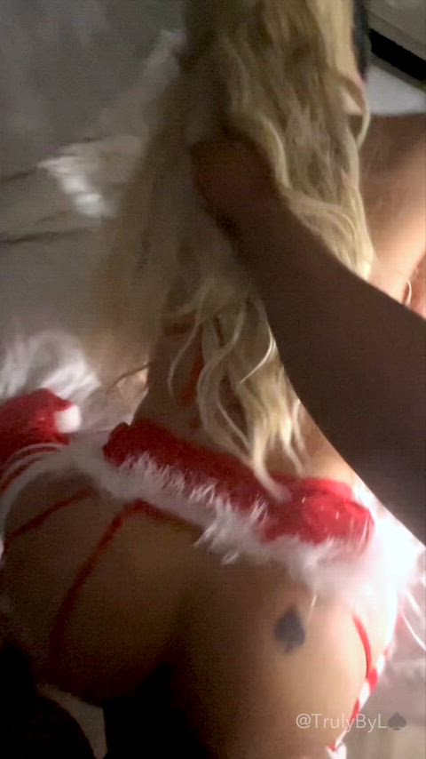 My bud and I got each other presents that matched perfectly! I dressed up in the outfit he got me, and he enjoyed me like a new toy ❤️❤️ - free porn video