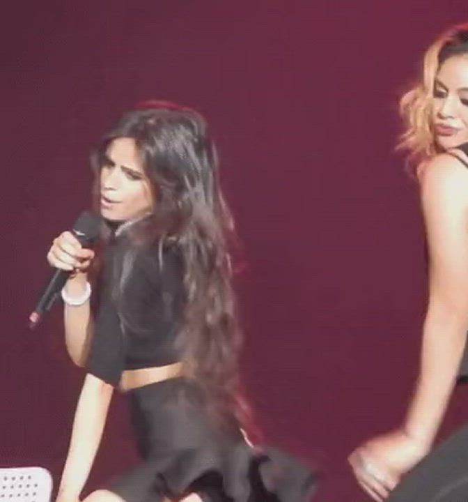 Camila cabello In a skirt. She definitely wants guys to cum for her - free porn video