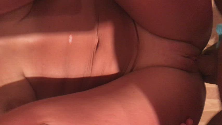 Big load on my belly after hot missionary fuck - free porn video