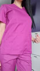 I hide some curves underneath this scrubs - free porn video