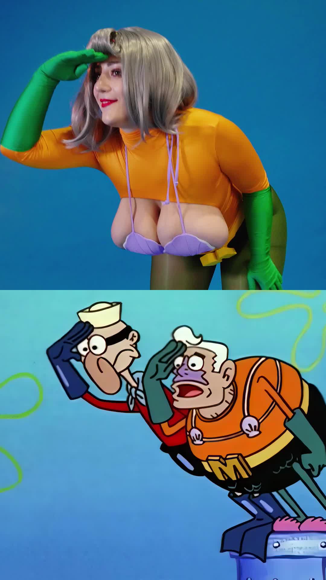Mermaidman [Spongebob] (Aili Winter) - free porn video