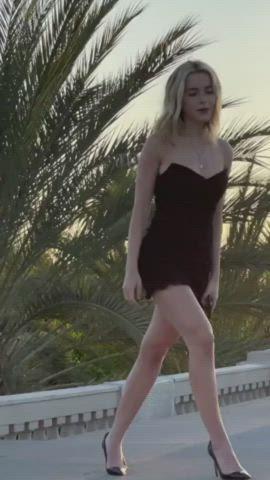 You have Kiernan Shipka as your personal fucktoy for the weekend. What do you do with her? - free porn video