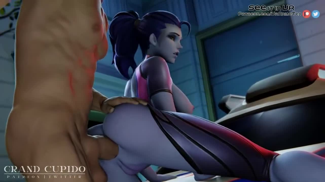Arrested Widowmaker fucked in the ass on police car (Grand Cupido) [Overwatch] - free porn video