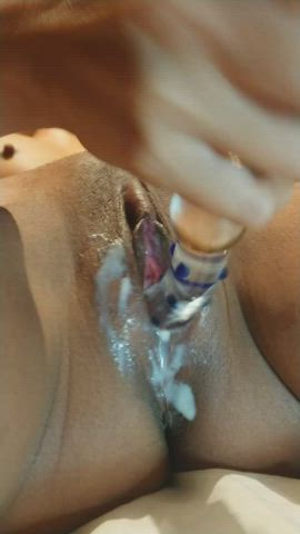 Asian wife tasting herself - free porn video