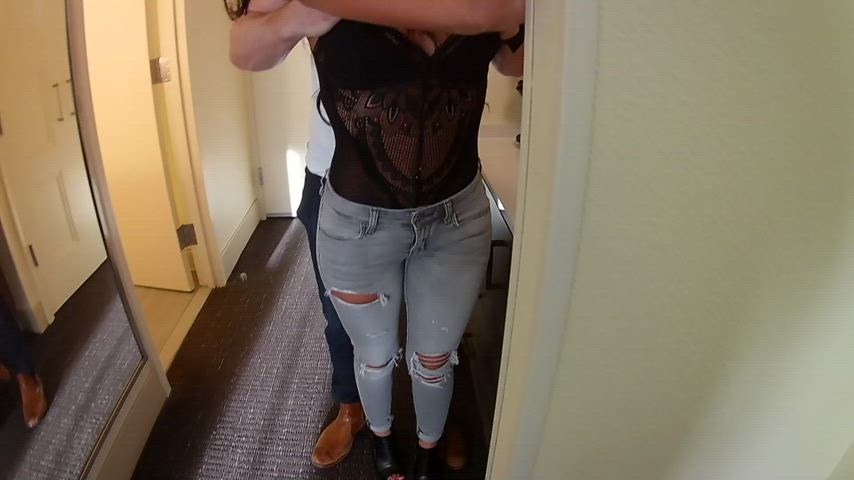 I love seeing the excitement in my husband's eyes when he sees another guy exploring my body for the first time... - free porn video