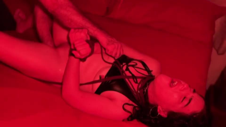 Tied up and fisted so hard I was almost crying... happy painslut tears - free porn video