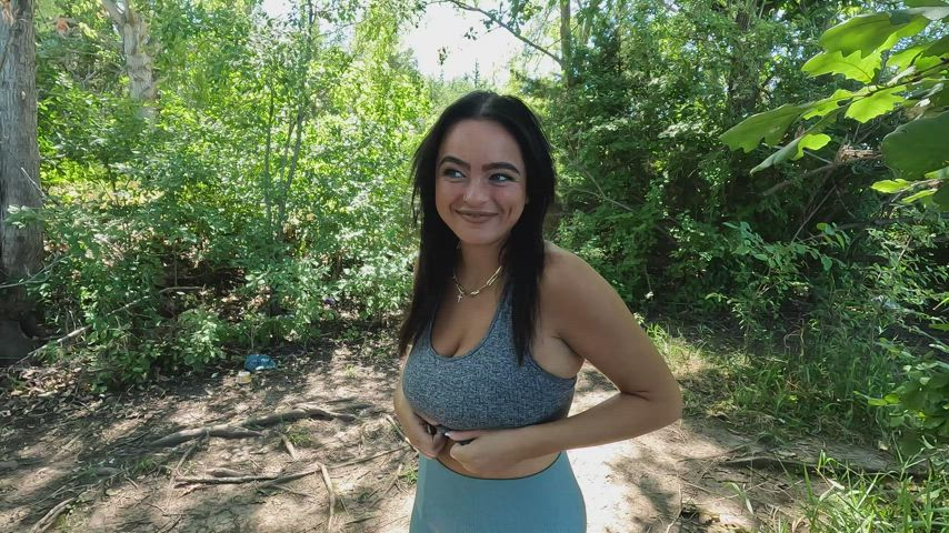 from flashing to getting cum all over my face!! - free porn video