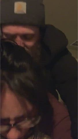 Amateur Couple Creampie Doggystyle Glasses Hardcore Real Couple Rough Sex Porn GIF by evaoncam - free porn video