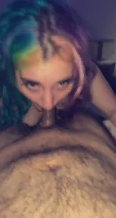 Amateur Blowjob Goth Hardcore Porn - would you hold my head down, 😈 - free porn video
